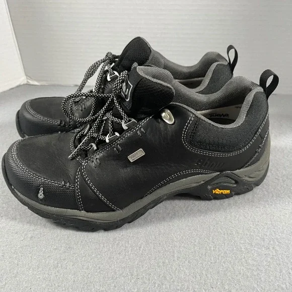 Ahnu Black montara ll Leather Waterproof Vibram Sole Hiking Trail Shoes Women 7 - Picture 4 of 12